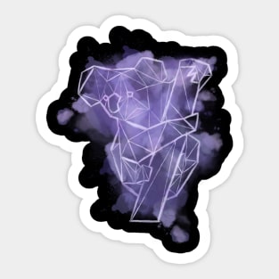 Koala Bear Low Poly Art Watercolor Polygon Sticker